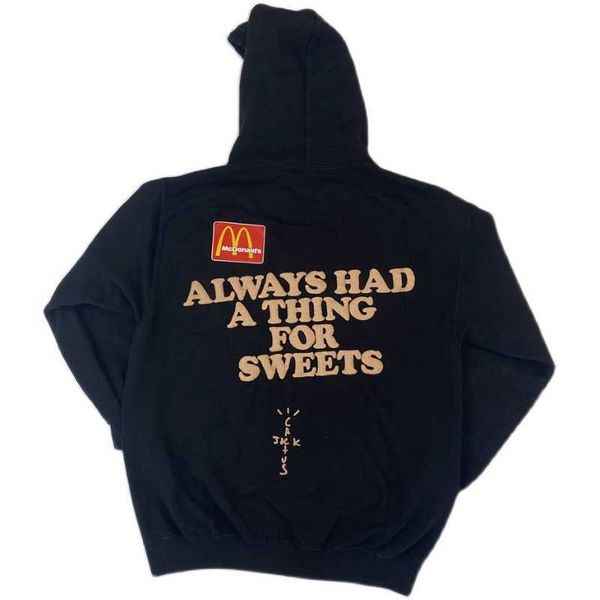 men's hoodies fla travis scott co branded mcdonald's three-dimensional printed hoodie sweater apple pie, Black
men's hoodies fla travis scott co branded mcdonald's three-dimensional printed hoodie sweater apple pie, Black