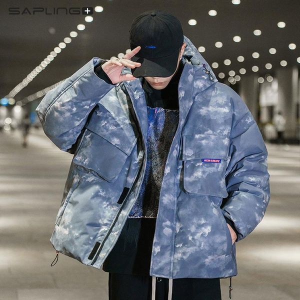 men's down & parkas 2021 thick hooded print cotton-padded jackets male fashion casual coats men loose parka jacket windproof, Black
men's down & parkas 2021 thick hooded print cotton-padded jackets male fashion casual coats men loose parka jacket windproof, Black
