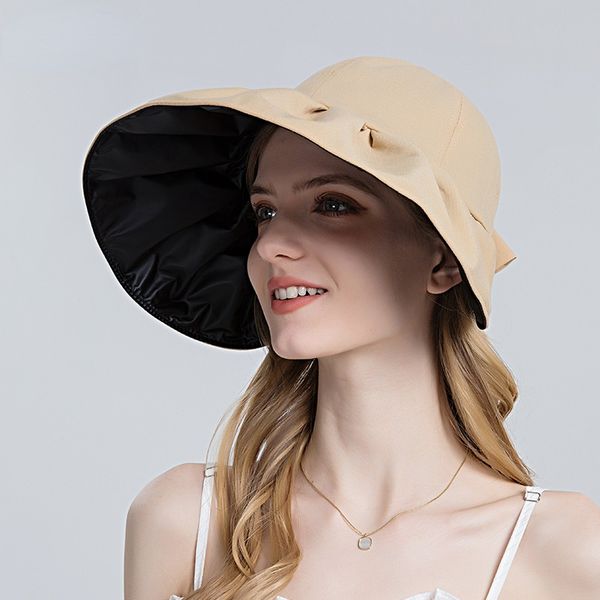 black glue sunscreen hats female summer ponytail cover face big brim sunshade hat foldable fold sun hat 8090, Blue;gray
black glue sunscreen hats female summer ponytail cover face big brim sunshade hat foldable fold sun hat 8090, Blue;gray