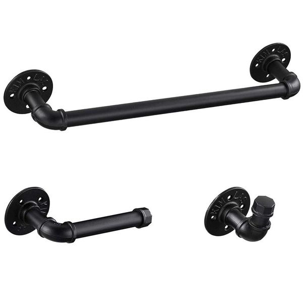 towel racks industrial pipe bathroom hardware fixture set heavy duty diy wall mount accessories kit includes robe hook, 19 inch bar an
towel racks industrial pipe bathroom hardware fixture set heavy duty diy wall mount accessories kit includes robe hook, 19 inch bar an