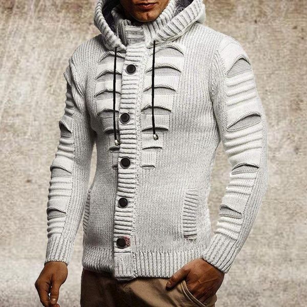 men's hoodies & sweatshirts fall/winter fashion ripped long-sleeved hooded sweater slim plus size european and american casual jacket, Black
men's hoodies & sweatshirts fall/winter fashion ripped long-sleeved hooded sweater slim plus size european and american casual jacket, Black