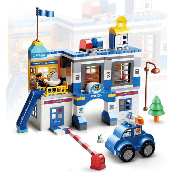 new doupls police station with car toys set big building blocks for toddlers 1-6 years
new doupls police station with car toys set big building blocks for toddlers 1-6 years
