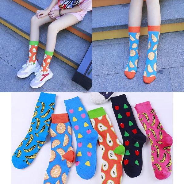 men's socks colorful fruit series personality men and women couples in-tube fashion trend avocado orange banana apple fun skateboard, Black
men's socks colorful fruit series personality men and women couples in-tube fashion trend avocado orange banana apple fun skateboard, Black
