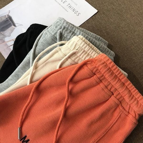 women's shorts summer student korean loose wide leg high waist sports leisure outdoor running yoga pants female, White;black
women's shorts summer student korean loose wide leg high waist sports leisure outdoor running yoga pants female, White;black