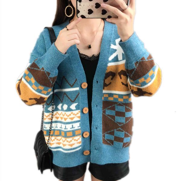 sweaters net red ladies sweater loose knitted cardigan jacket women's early autumn wear all-match lazy style, White;black
sweaters net red ladies sweater loose knitted cardigan jacket women's early autumn wear all-match lazy style, White;black