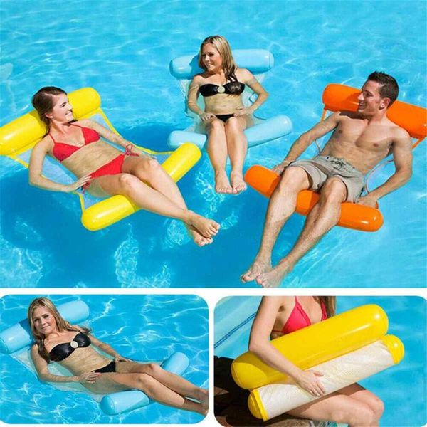 five colors foldable inflatable backrest floating row swimming tool water amusement lounge chair bed equipped with pump floats & tubes
five colors foldable inflatable backrest floating row swimming tool water amusement lounge chair bed equipped with pump floats & tubes