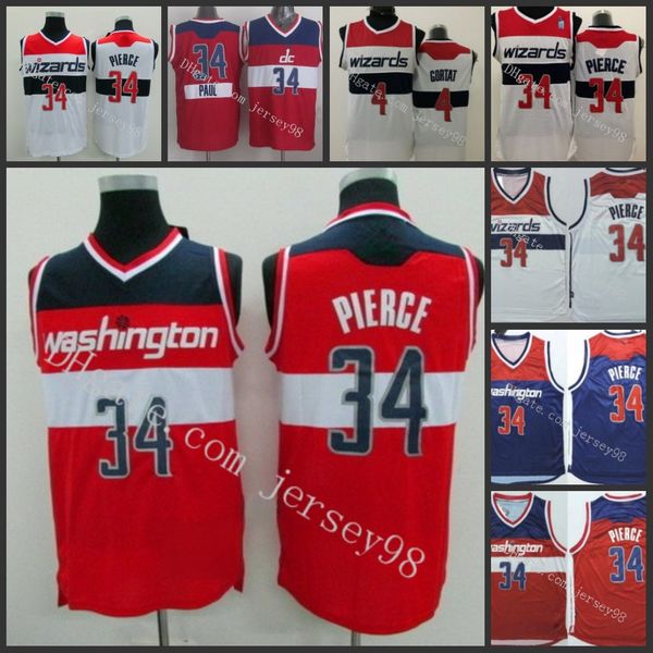 washington wizards men 34 paul pierce 4 marcin gortat retro basketball jersey, Black
washington wizards men 34 paul pierce 4 marcin gortat retro basketball jersey, Black
