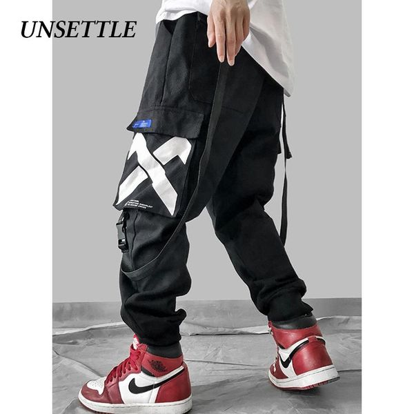men's pants unsettle mens multi pockets cargo harem elastic waist male tatical trousers fashion joggers casual streetwear, Black
men's pants unsettle mens multi pockets cargo harem elastic waist male tatical trousers fashion joggers casual streetwear, Black