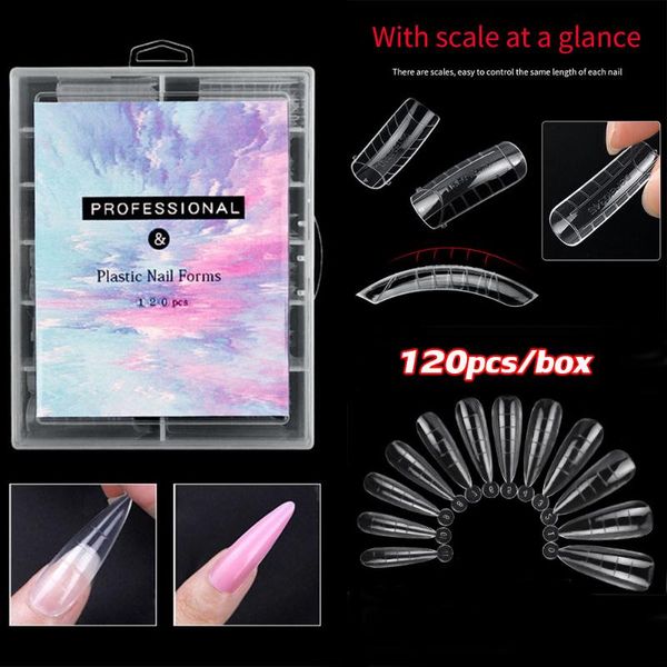 false nails 120pcs transparent fake nail quick gel building pointy extension diy art decoration fashion manicure tools, Red;gold
false nails 120pcs transparent fake nail quick gel building pointy extension diy art decoration fashion manicure tools, Red;gold