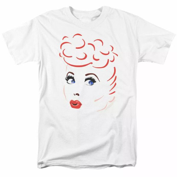 i love lucy lines face t shirt licensed funny tv show tee white, White;black 
i love lucy lines face t shirt licensed funny tv show tee white, White;black