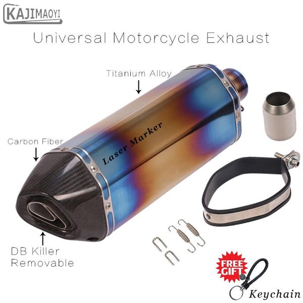 motorcycle exhaust system 470mm universal scooter titanium alloy 51mm carbon fiber muffler escape pipe slip on db killer
motorcycle exhaust system 470mm universal scooter titanium alloy 51mm carbon fiber muffler escape pipe slip on db killer