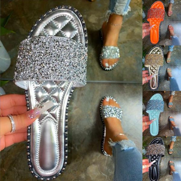 slippers women wild bling 2021 summer fashion shiny rhinestone sandals glitter crystal luxury ladies slides mujer, Black
slippers women wild bling 2021 summer fashion shiny rhinestone sandals glitter crystal luxury ladies slides mujer, Black
