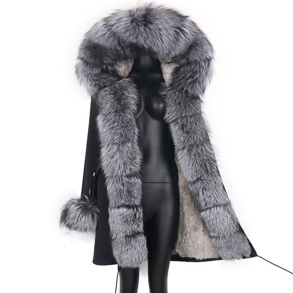 real fur coat natural real fox fur collar warm big fur outerwear detachable female long parka women fashion winter jacket s 5xl, Black
real fur coat natural real fox fur collar warm big fur outerwear detachable female long parka women fashion winter jacket s 5xl, Black
