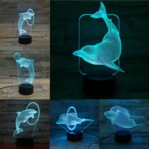 night lights ocean animal dolphin 3d lamp usb charging fish light 7 colors changing acrylic plate touch remote base gifts for children
night lights ocean animal dolphin 3d lamp usb charging fish light 7 colors changing acrylic plate touch remote base gifts for children