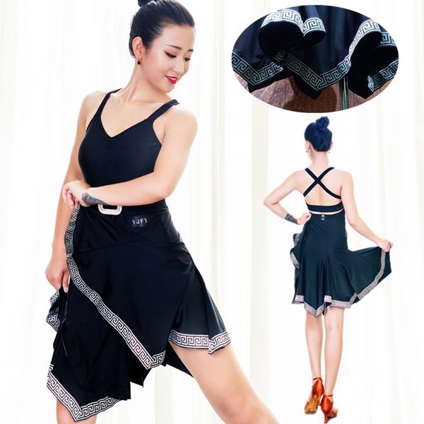 stage wear women latin dance dress backless irregular cha tango salsa rumba dancing clothes dancewear by188, Black;red
stage wear women latin dance dress backless irregular cha tango salsa rumba dancing clothes dancewear by188, Black;red