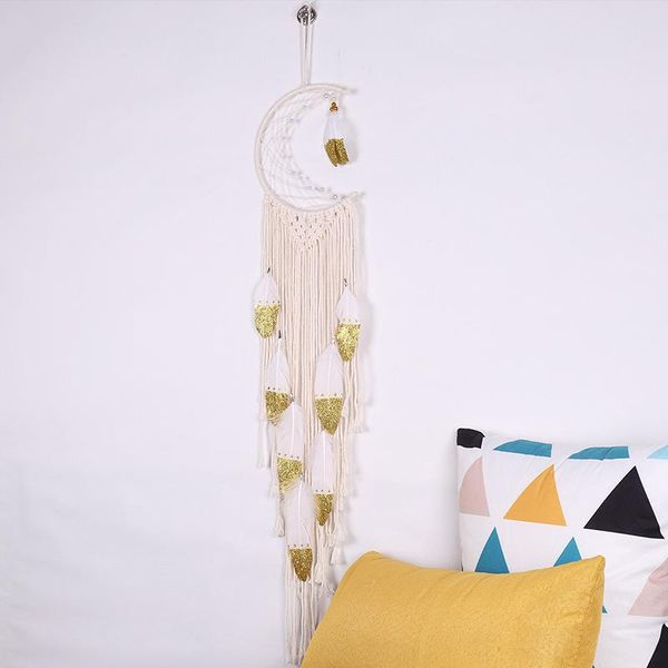 decorative objects & figurines handmade moon dream catcher with feather pendant macrame tassel hanging tapestry 1m long boho wall decor for
decorative objects & figurines handmade moon dream catcher with feather pendant macrame tassel hanging tapestry 1m long boho wall decor for
