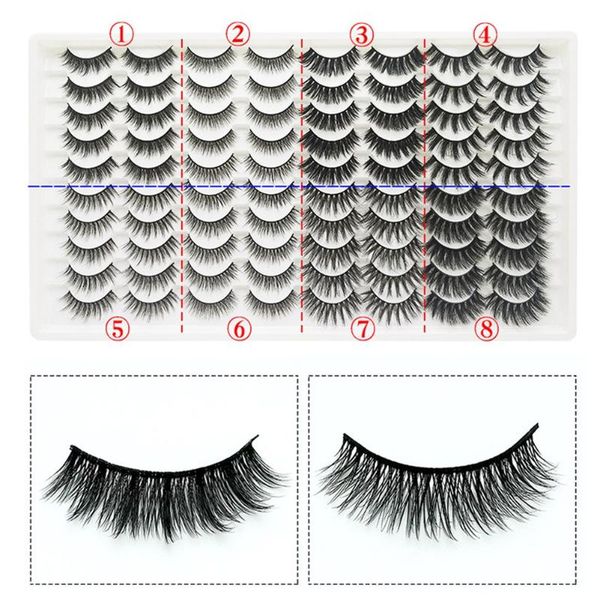 false eyelashes 40 pairs fluffy lashes 3d mink long thick makeup tools 
false eyelashes 40 pairs fluffy lashes 3d mink long thick makeup tools