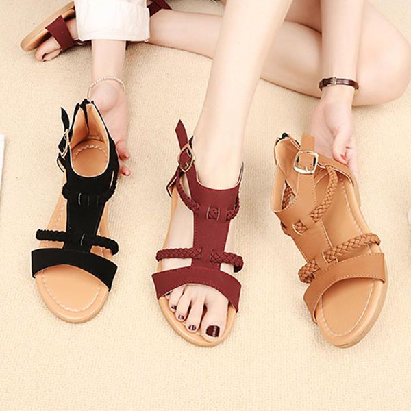 women's sandals spring summer ladies shoes low heel anti skidding beach peep-toe fashion casual walking sandalias, Black
women's sandals spring summer ladies shoes low heel anti skidding beach peep-toe fashion casual walking sandalias, Black