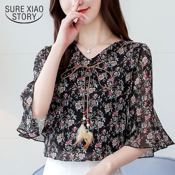 fashion women and ladies chiffon v-neck floral half flare sleeve blouse shirts 2696 50 210415, White
fashion women and ladies chiffon v-neck floral half flare sleeve blouse shirts 2696 50 210415, White