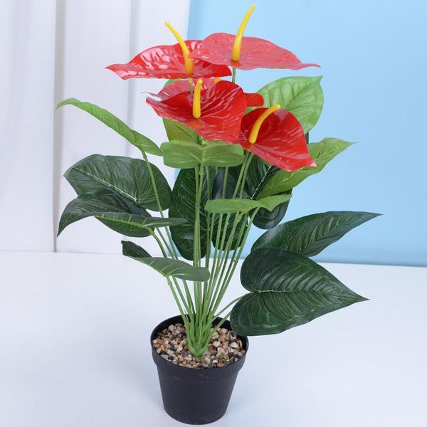 decorative flowers & wreaths artificial green plant 18-pronged anthurium, 53cm per plant, indoor and outdoor decoration, company soft decora
decorative flowers & wreaths artificial green plant 18-pronged anthurium, 53cm per plant, indoor and outdoor decoration, company soft decora