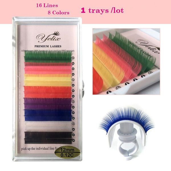 wholesale mixed 8 color individual eyelash extension soft natural faux mink rainbow makeup beauty stage styling lash false eyelashes
wholesale mixed 8 color individual eyelash extension soft natural faux mink rainbow makeup beauty stage styling lash false eyelashes