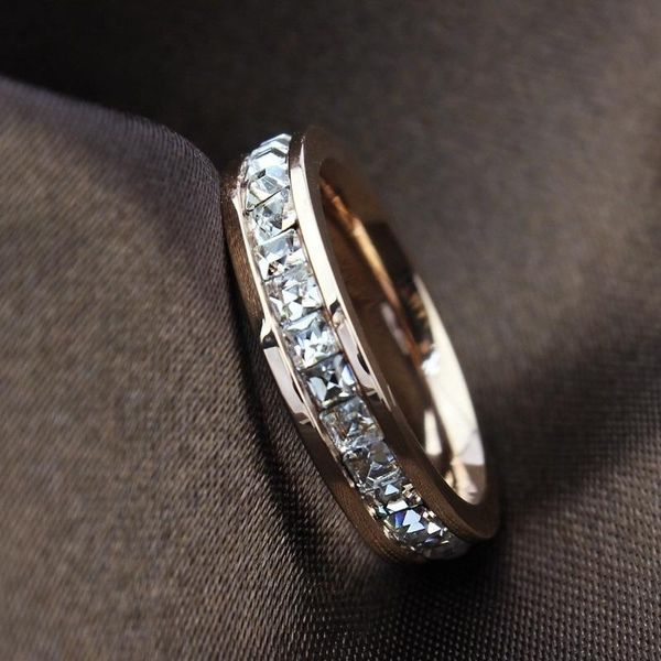 wedding rings classic women ring stainless steel finger with middle paved crystal understated delicate female engagement jewelry, Slivery;golden
wedding rings classic women ring stainless steel finger with middle paved crystal understated delicate female engagement jewelry, Slivery;golden