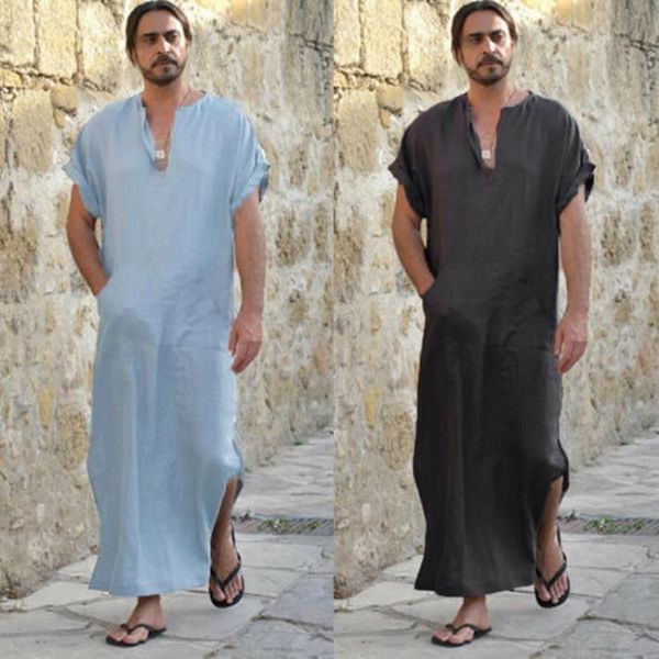 ethnic clothing mens robes shirt islamic muslim middle east maxi long kaftan jubba thobe plus size retro loose men dress short sleeve, Red
ethnic clothing mens robes shirt islamic muslim middle east maxi long kaftan jubba thobe plus size retro loose men dress short sleeve, Red
