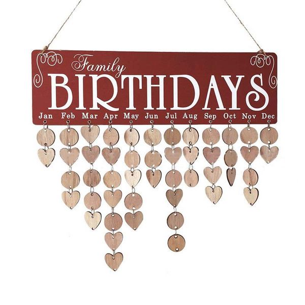 party decoration birthday calendar reminder board plaque sign wood family diy planner special dates wall home gifts
party decoration birthday calendar reminder board plaque sign wood family diy planner special dates wall home gifts