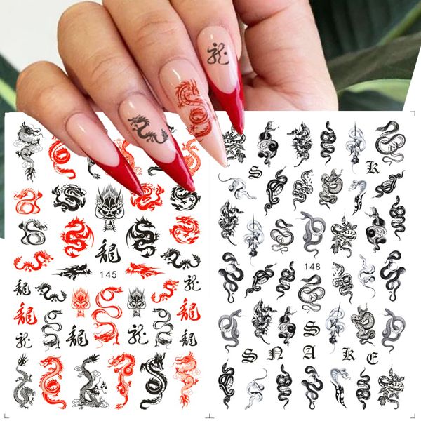 dragon snake stickers for nail 3d black gothic style self adhesive slider chinese nails art decoration decals wraps cheb145-152
dragon snake stickers for nail 3d black gothic style self adhesive slider chinese nails art decoration decals wraps cheb145-152