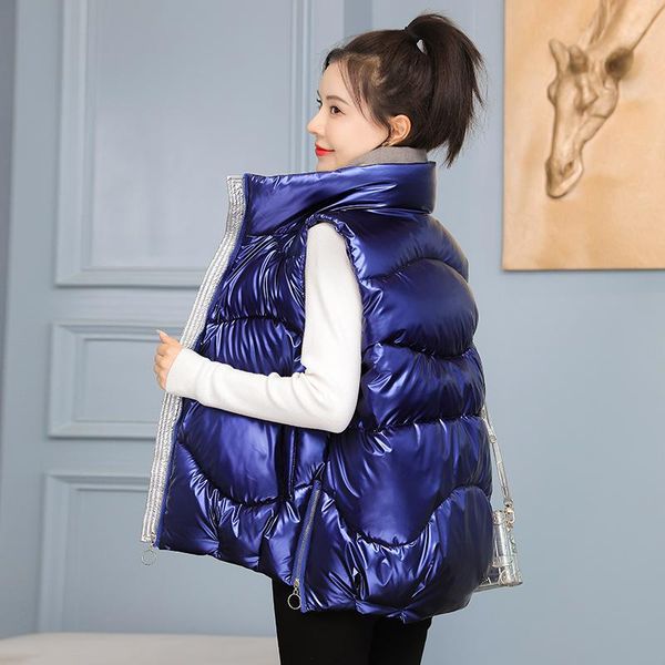 women's vests warm 2021 winter vest female coat women jacket girl stand-up collar fashion outerwear blue, Black;white
women's vests warm 2021 winter vest female coat women jacket girl stand-up collar fashion outerwear blue, Black;white