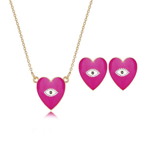 earrings & necklace komi korean jewelry sweet white black pink love heart stud sets for women girls accessories e20420, Silver
earrings & necklace komi korean jewelry sweet white black pink love heart stud sets for women girls accessories e20420, Silver