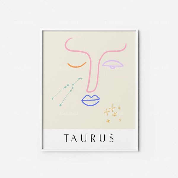 paintings taurus zodiac art print | astrology poster museum colors mid century modern wall home decor canvas painting
paintings taurus zodiac art print | astrology poster museum colors mid century modern wall home decor canvas painting