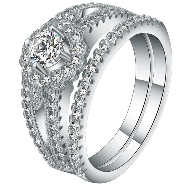 wedding rings micro pave cubic zirconia white flower ring sets silver color beautiful double plant engagement for women accessories, Slivery;golden
wedding rings micro pave cubic zirconia white flower ring sets silver color beautiful double plant engagement for women accessories, Slivery;golden