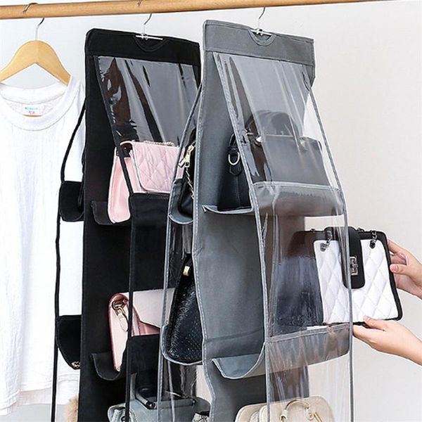 storage boxes & bins 6 pocket hanging organizers folding handbag transparent wardrobe closet bedroom supplies space saver holder sundry bag
storage boxes & bins 6 pocket hanging organizers folding handbag transparent wardrobe closet bedroom supplies space saver holder sundry bag