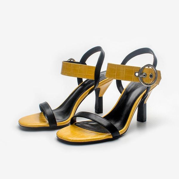 sandals summer 2021 high-heeled women one word buckle lady's ankle strap lady, Black
sandals summer 2021 high-heeled women one word buckle lady's ankle strap lady, Black