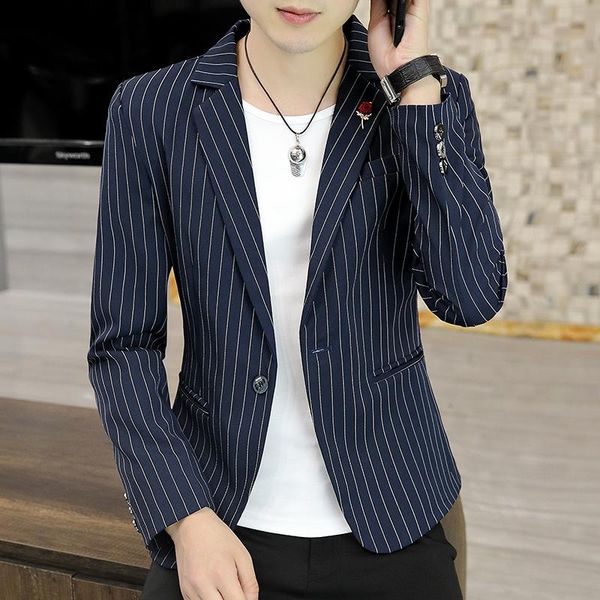 men's suits & blazers dyb&zacq brand stripe suit men korean fashion spring thin coat handsome young casual small west decoration clothe, White;black
men's suits & blazers dyb&zacq brand stripe suit men korean fashion spring thin coat handsome young casual small west decoration clothe, White;black