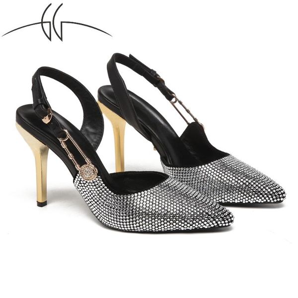 sandals ladies super high heel women shoes luxury crystal diamond pointed stiletto 10cm high-end, Black
sandals ladies super high heel women shoes luxury crystal diamond pointed stiletto 10cm high-end, Black