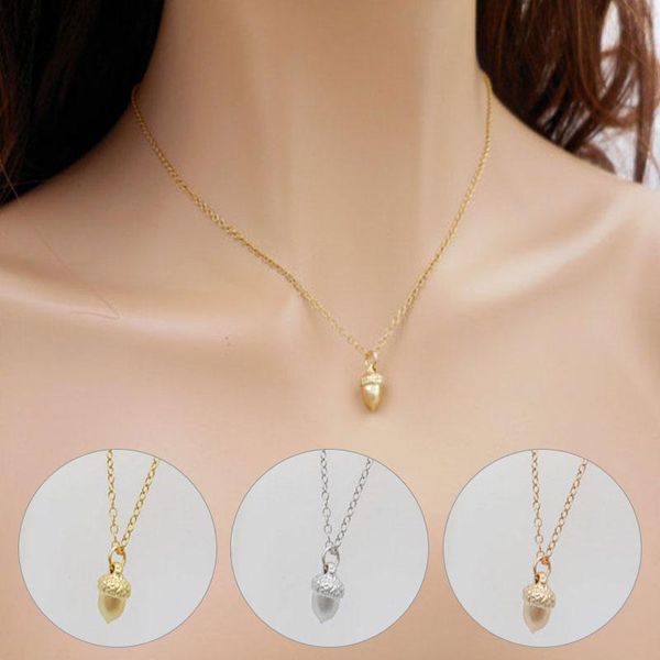 pendant necklaces cute minimalist cartoon oak pine cone nature forest fruit nut tear drop chain tiny acorn pinecone necklace, Silver
pendant necklaces cute minimalist cartoon oak pine cone nature forest fruit nut tear drop chain tiny acorn pinecone necklace, Silver