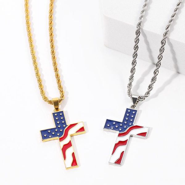 pendant necklaces felicelia american usa national flag cross necklace gold silver color patriotic gift religious jewelry
pendant necklaces felicelia american usa national flag cross necklace gold silver color patriotic gift religious jewelry