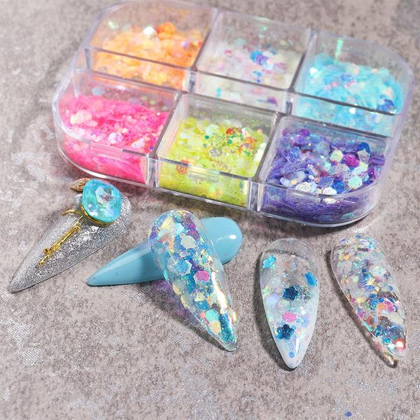 nail glitter 6grids luminous neon reflective pigment art decor rubbing dust glow in the dark mermaid sugar powder, Silver;gold
nail glitter 6grids luminous neon reflective pigment art decor rubbing dust glow in the dark mermaid sugar powder, Silver;gold