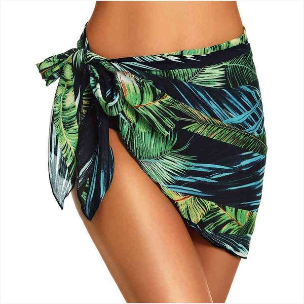summer swimwear cover ups women leaf print short skirt lace-up beach dress sheer chiffon swimming bikini cover ups beachwear 2xl, White;black
summer swimwear cover ups women leaf print short skirt lace-up beach dress sheer chiffon swimming bikini cover ups beachwear 2xl, White;black
