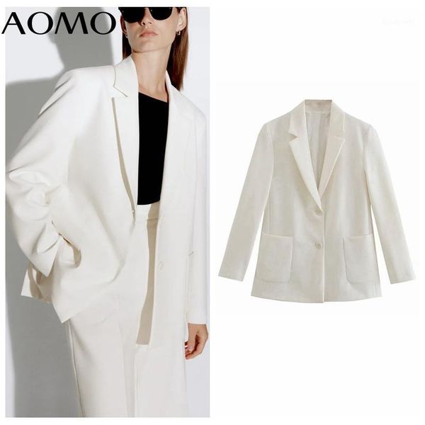 women's suits & blazers aomo women white blazer female long sleeve elegant jacket ladies work wear formal 3h206a, White;black
women's suits & blazers aomo women white blazer female long sleeve elegant jacket ladies work wear formal 3h206a, White;black