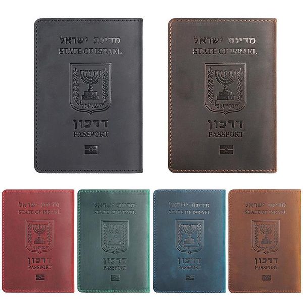 card holders genuine leather israeli passport cover for israel holder hebrew case travel wallet, Brown;gray
card holders genuine leather israeli passport cover for israel holder hebrew case travel wallet, Brown;gray