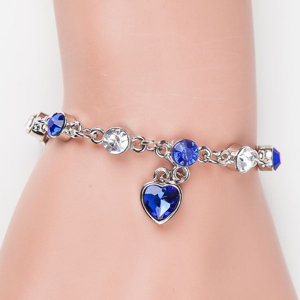 fashion crystal bracelet peach heart inlaid with diamond flash diamond women's jewelry bracelet personalized bracelet, Silver
fashion crystal bracelet peach heart inlaid with diamond flash diamond women's jewelry bracelet personalized bracelet, Silver