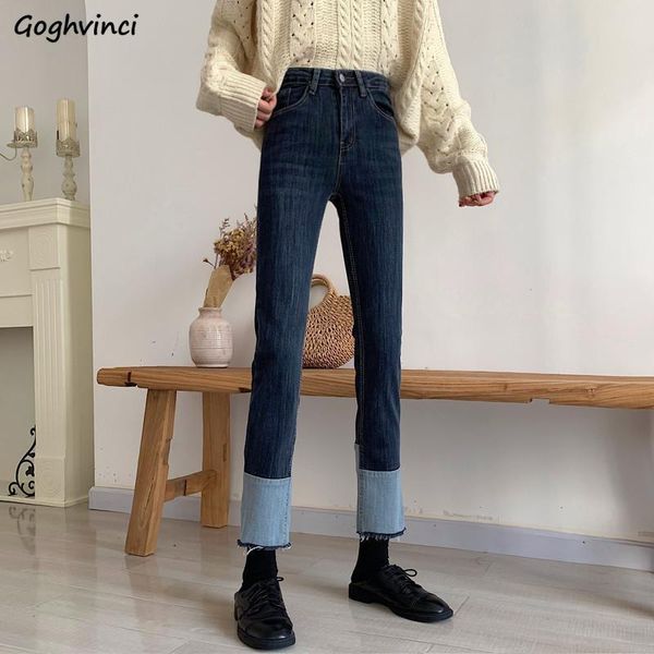 jeans women office lady elegant pencil trousers denim slim patchwork korean style streetwear ankle length chic mom all-match women's, Blue
jeans women office lady elegant pencil trousers denim slim patchwork korean style streetwear ankle length chic mom all-match women's, Blue