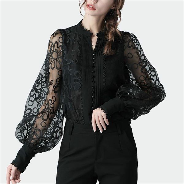 vintage elegant o neck womens blouses single breasted lace korean long sleeve fashion female shirts chic hollow out blusas mujer, White
vintage elegant o neck womens blouses single breasted lace korean long sleeve fashion female shirts chic hollow out blusas mujer, White