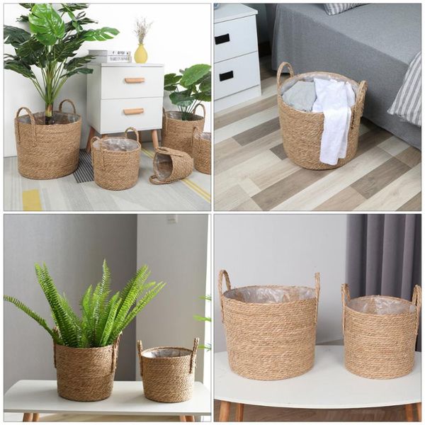 storage baskets 1pc vintage flowerpot home adornment multipurpose straw flower pot (20cm)
storage baskets 1pc vintage flowerpot home adornment multipurpose straw flower pot (20cm)