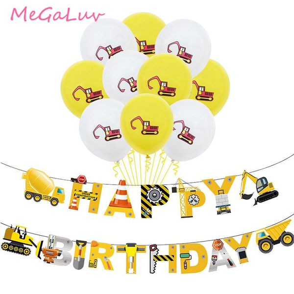 2nd 3th birthday construction party truck themed happy banner latex balloons dump theme decoration pack
2nd 3th birthday construction party truck themed happy banner latex balloons dump theme decoration pack