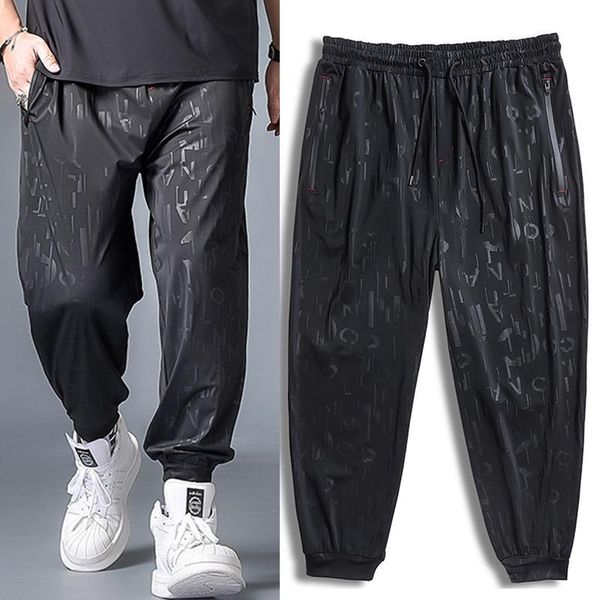men summer autumn casual pants long loose soft ultra-thin quick-drying jogging plus size xl-7xl men's, Black
men summer autumn casual pants long loose soft ultra-thin quick-drying jogging plus size xl-7xl men's, Black