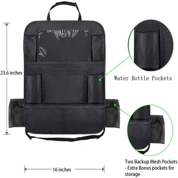 car organizer backseat with touch screen tablet holder + 11 storage pockets kick mats seat back protectors for kids toddlers
car organizer backseat with touch screen tablet holder + 11 storage pockets kick mats seat back protectors for kids toddlers